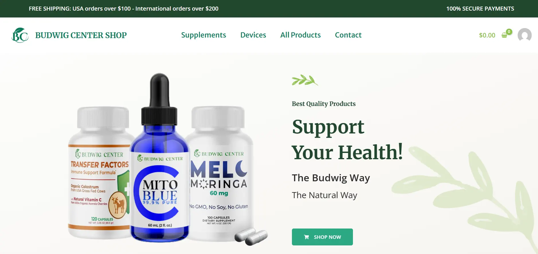 New Online Budwig Health Store
